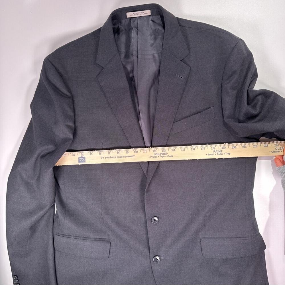 Joseph Abboud Mens Wool Suit Super 100s Gray 46X Long - Picture 11 of 16